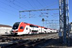 Caltrain # 145 skips College Park Station heading north up the Peninsula to San Francisco